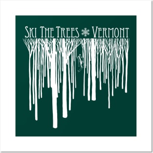 Ski Vermont Green Mountains Posters and Art